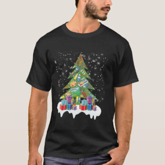 T-shirt Art Enseignant Noël Arbre Art Enseignement Fête de