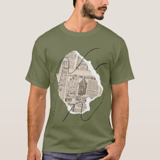 T-Shirt Art Ésthétique Carte et Paysage du Désert