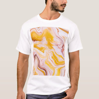 T-shirt Art fluide : texture abstraite irisée.