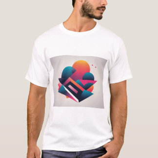 T-shirt Art géométrique Abstrait : une explosion de couleu