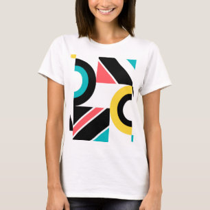 T-shirt Art géométrique moderne, urbain, tendance et color