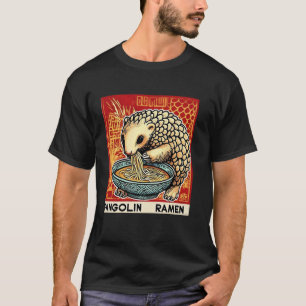 T-shirt Art japonais populaire timbre-poste nouilles pango