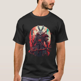 T-shirt Art japonais Rabbit Ninja Ukiyo e Anime Style Samu