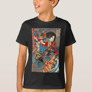 T-shirt Art japonais Samurai Aesthétique Graphisme
