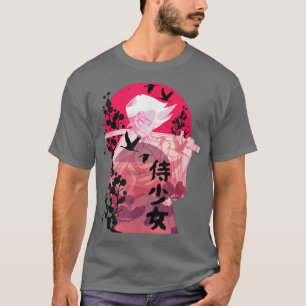 T-shirt Art japonais Samurai Vintage Fighter Retro Design 