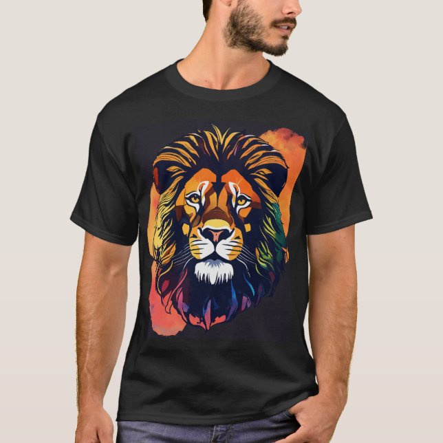 T-shirt Art Lion Majestic (Devant)