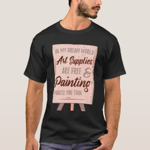 T-shirt Art Lover Enseignant Peintre Beaux-Arts Cadeau ét