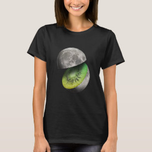 T-shirt Art Lune Fruit Créatif Kiwi Lune