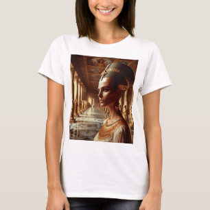 T-shirt Art majestueux de la reine égyptienne : Or Pourcen