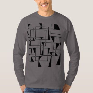 T-shirt Art motif géométrique cool moderne, urbain, audaci