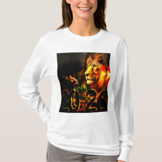 T-shirt Art Motivationnel 2026 - Kitten Voit Lion en miroi