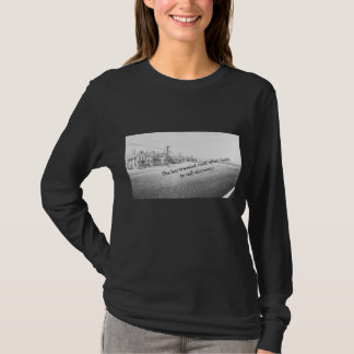 T-shirt Art mural inspirant minimaliste noir et blanc