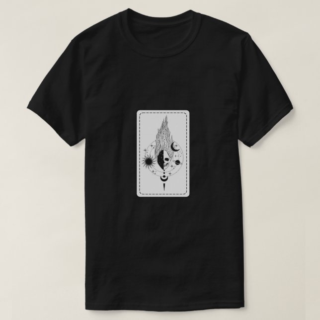 T-shirt Art noir et blanc (Design devant)