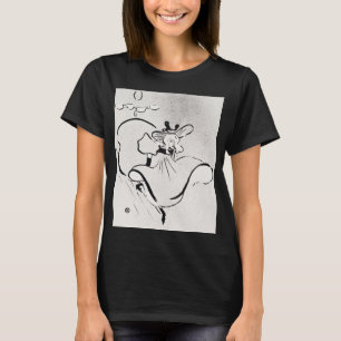 T-shirt Art noir et blanc Jane Avril par Toulouse Lautrec