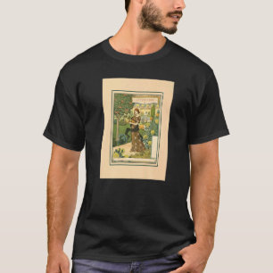 T-shirt Art Nouveau Calendrier Femme Jardinage Septembre L