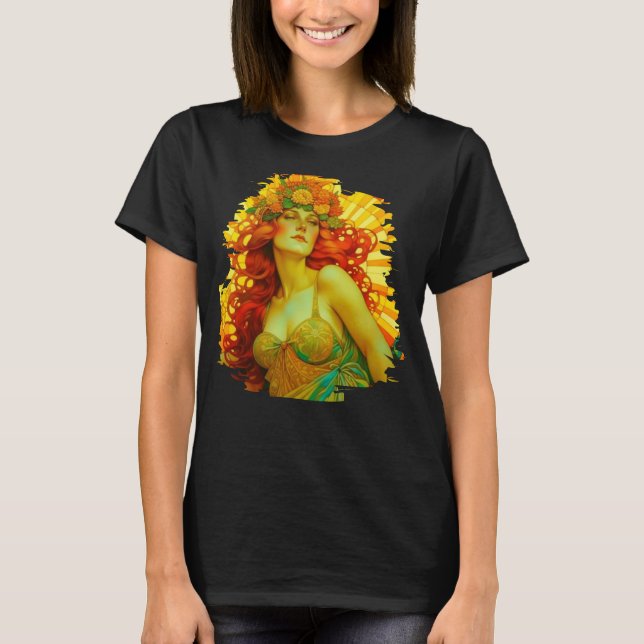 T-shirt Art Nouveau Litha (Devant)