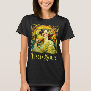 T-shirt Art Nouveau Pisco Sour