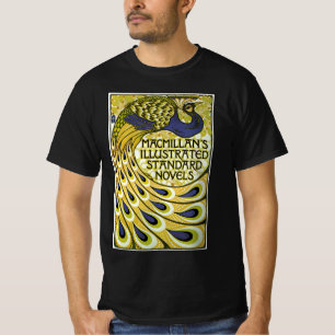 T-shirt Art Nouveau vintage, plume de paon Macmillan