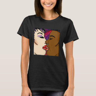 T-shirt Art numérique   Baiser romantique
