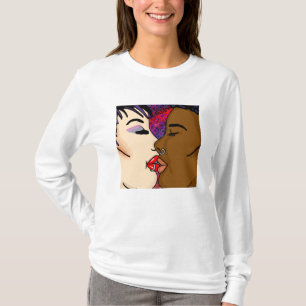 T-shirt Art numérique Baiser romantique