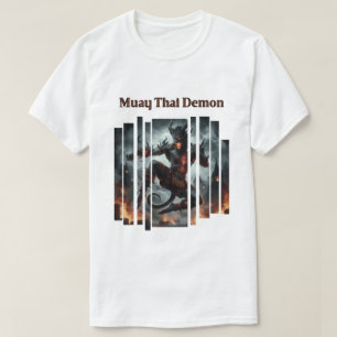 T-shirt Art numérique de boxe thaïlandaise de Muay Thai De
