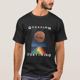 T-shirt art numérique "Tout remettre en question"