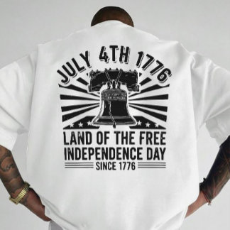 T-shirt Art patriotique de la cloche de la liberté du 4 ju