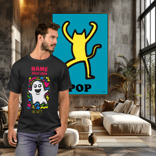 T-shirt Art Pop Fantôme Néon Personnalisé Pas de Draps Drô