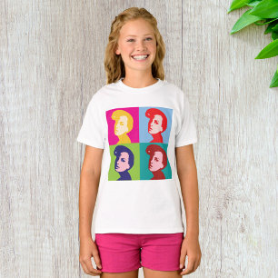 T-shirt Art pop féminin rétro