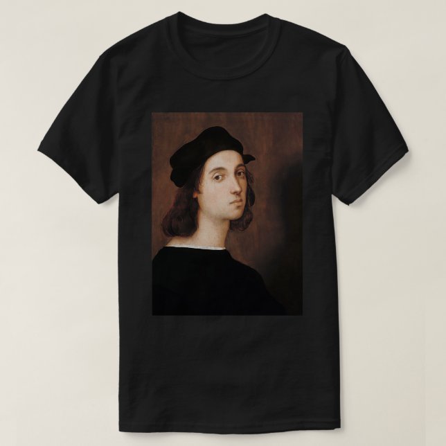 T-shirt Art Renaissance Raphaelx27s Selfportrait 1506 (Design devant)