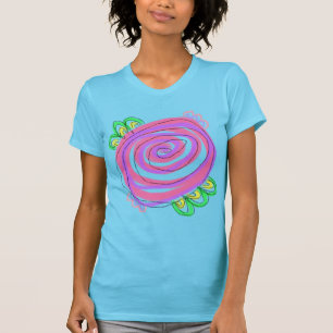 T-shirt Art rose Abstrait à porter