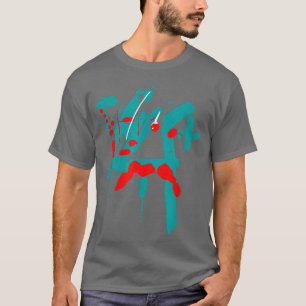 T-shirt Art samouraï Abstrait (2)