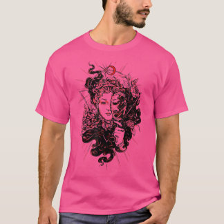 T-shirt Art sombre Grunge Gothique Femmes Horreur Graphism