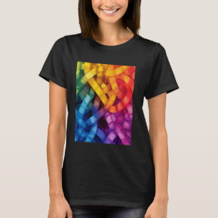 T-shirt Art Tissé Abstrait Coloré