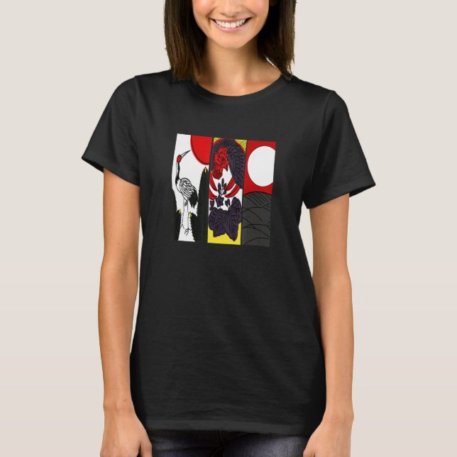 T-shirt Art traditionnel japonais Hanafuda 2 (Devant)