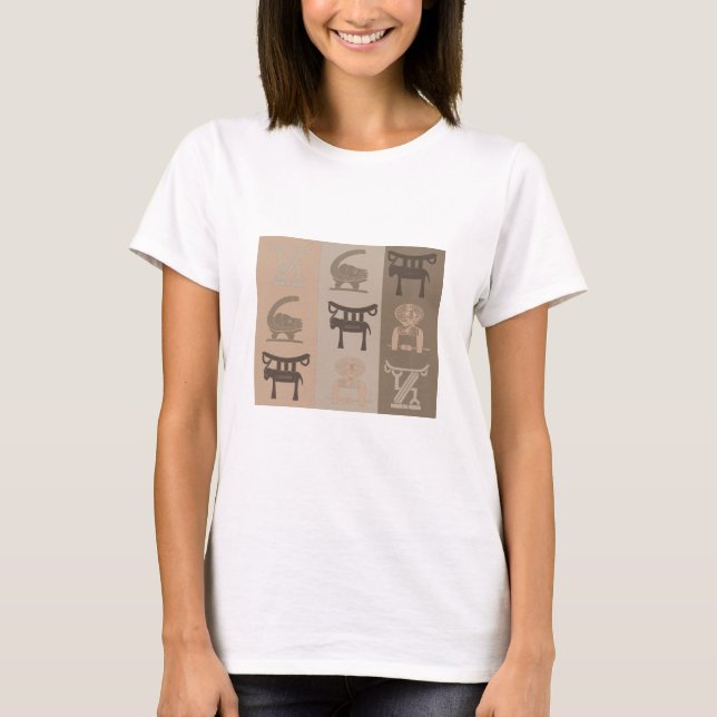 T-shirt art tribal africain Abstrait (Devant)