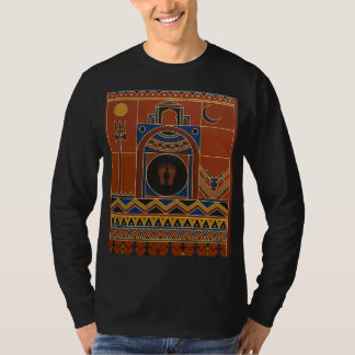 T-shirt Art tribal Warli Ujjain Temple Mahakal - Ethnique