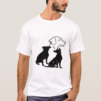T-shirt Art Trio of Loyal Paws