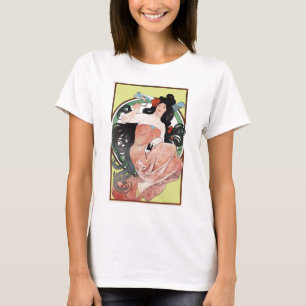 T-shirt Art victorien Nouveau d'Alphonse Mucha