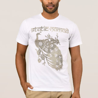 T-shirt Art vintage de carte - blanc
