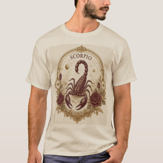 T-shirt Art vintage Scorpion Zodiaque Scorpion