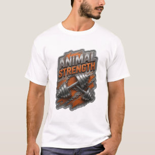 T-shirt Art wearable argent ANIMAL STRENGTH accrocheur