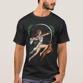 T-shirt Artémis Déesse Grecque De La Chasse Grèce Ancienne
