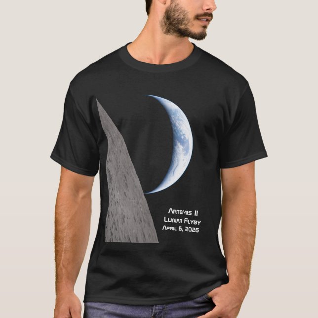 T-shirt Artemis II Lunar Flyby (Devant)