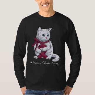 T-shirt Arteriovenous Malformation Awareness Month Burgund