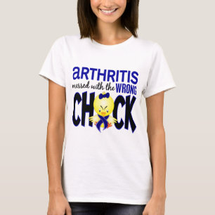 T-shirt Arthrite salie avec le poussin faux