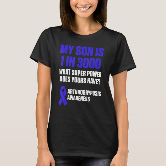 T-shirt Arthrogryposis Awareness Son Warrior Survivor 4 (Devant)