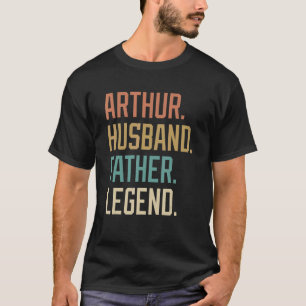 T-shirt Arthur Husband Père Légende Fête des pères Retro