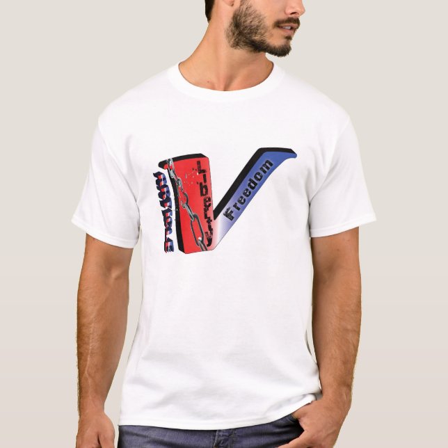 T-shirt Article 5-Red, blanc, bleu (Devant)