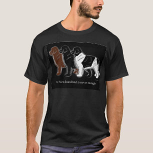 T-shirt Articles Brown de noir et de Landseer Terre-Neuve